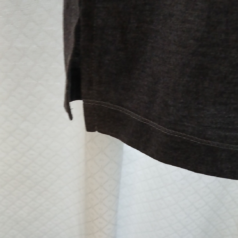 Calvin Klein Dark Gray Logo Sleep Shirt - Picture 6 of 7
